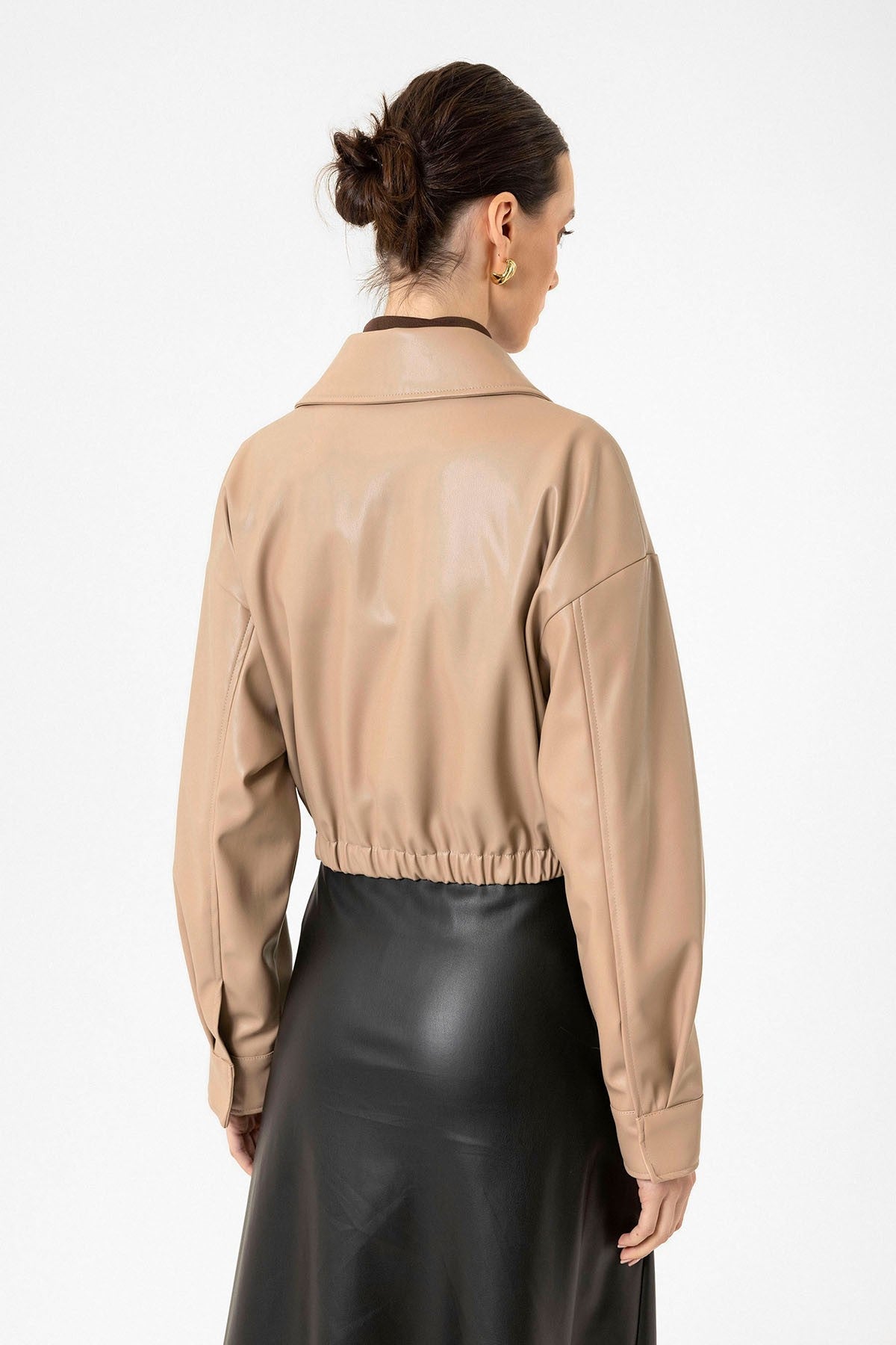 Antioch Crop Faux Leather Women's Jacket