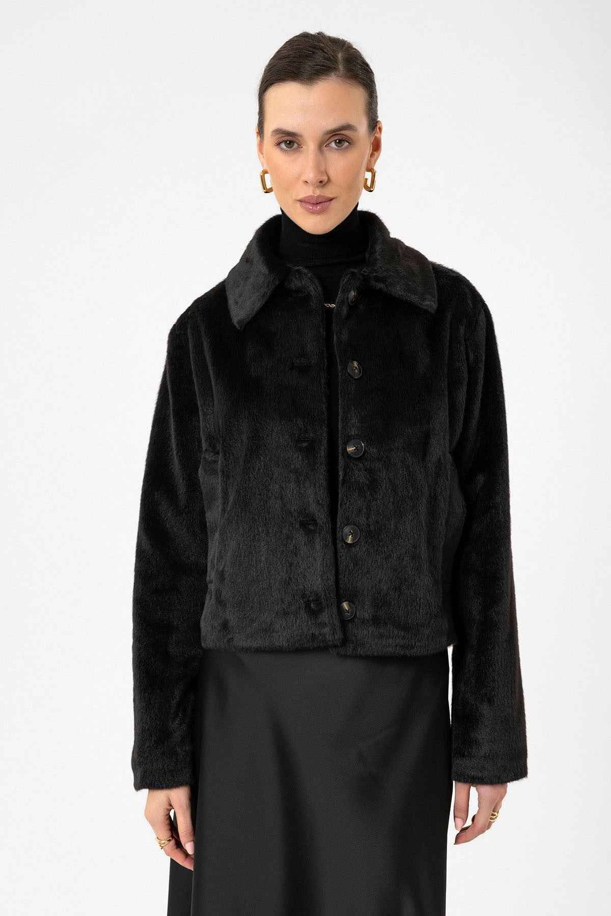 Antioch Women's Faux Fur Crop Jacket