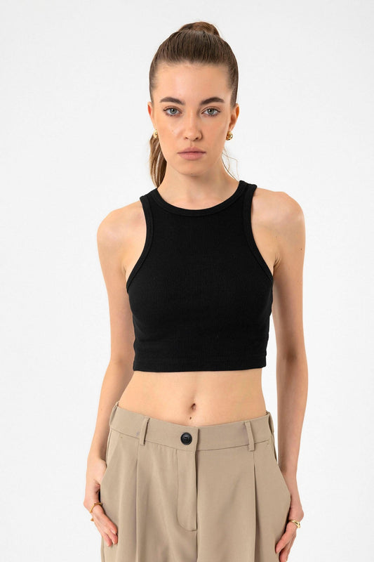 Antioch Women's Ribbed Crop Tank Top