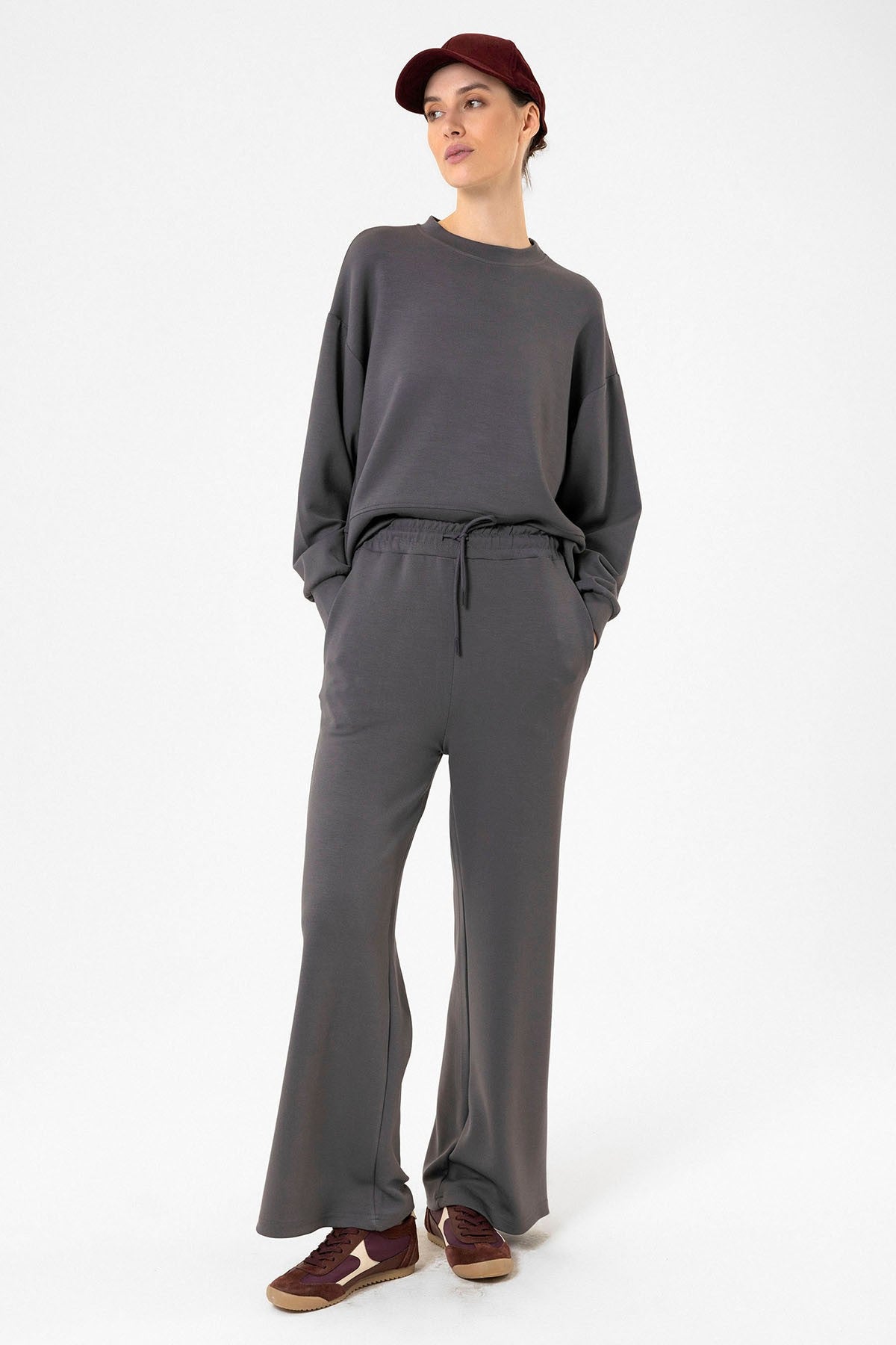 Women's Flared-Leg Sweatsuit Set