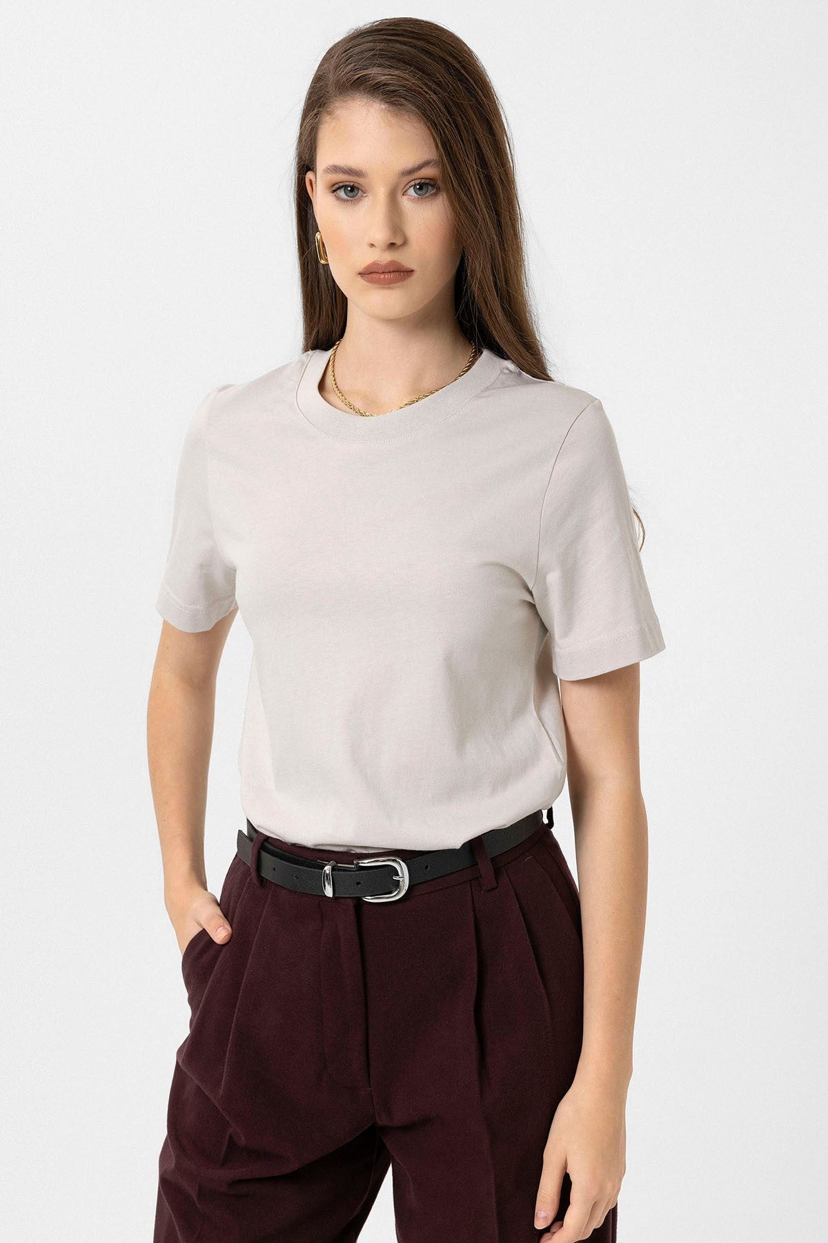Antioch Women's Crew Neck Basic T-Shirt