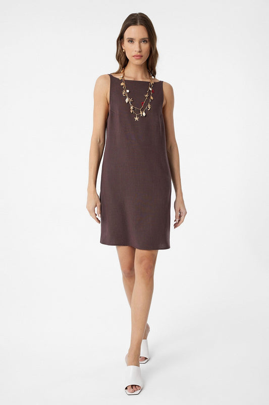 Antioch Linen-Blend Women's Mini Dress