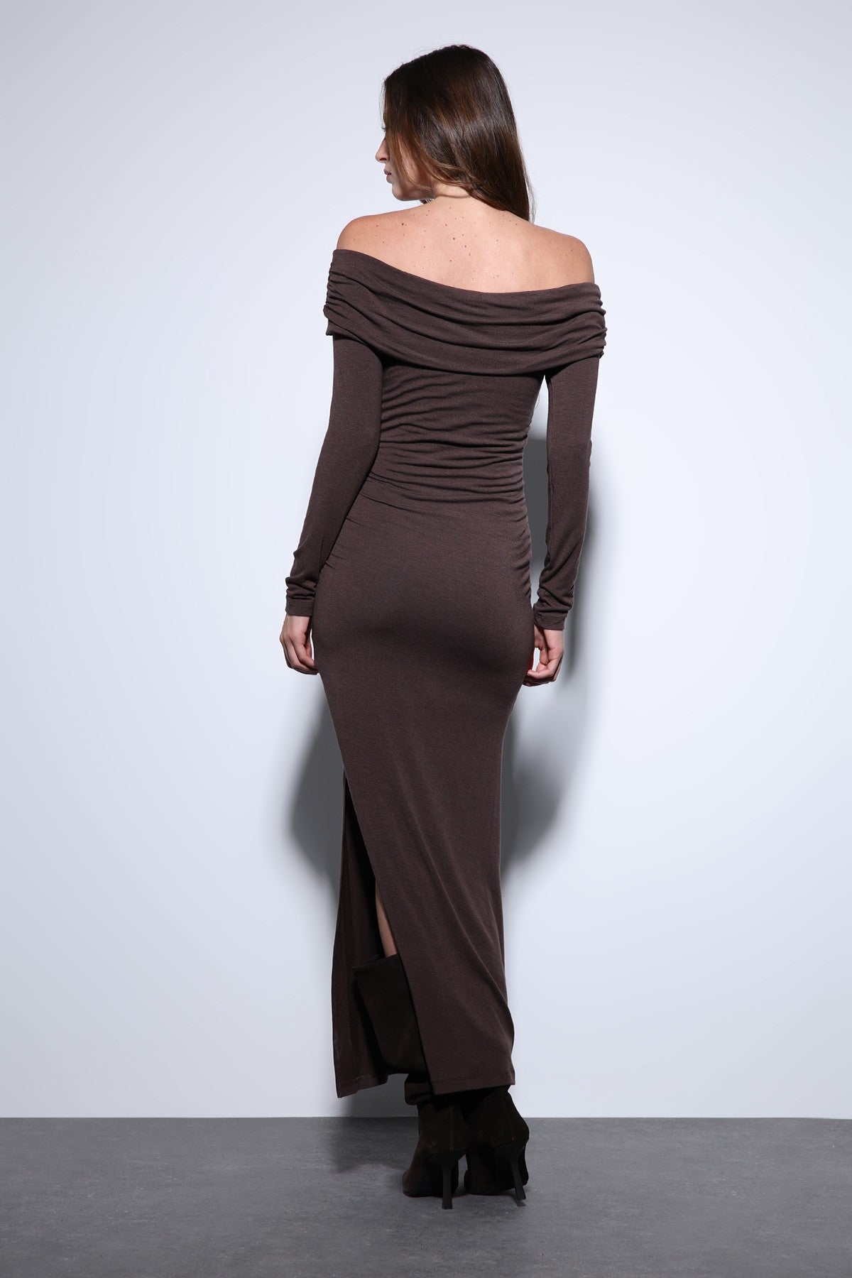 Antioch Drape Dress with Detailed Embellishments