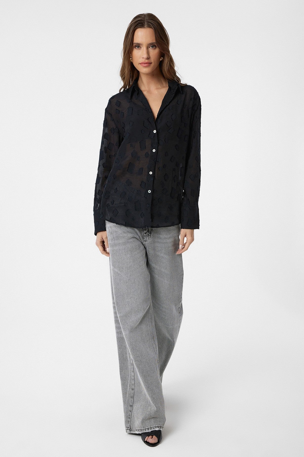 Transparent Shirt with Antioch Pattern