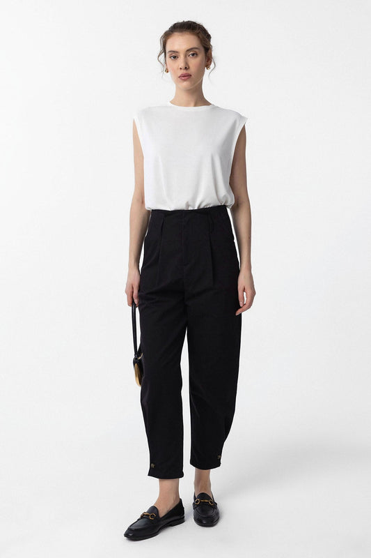 Antioch High-Waisted Button-Front Women's Pants
