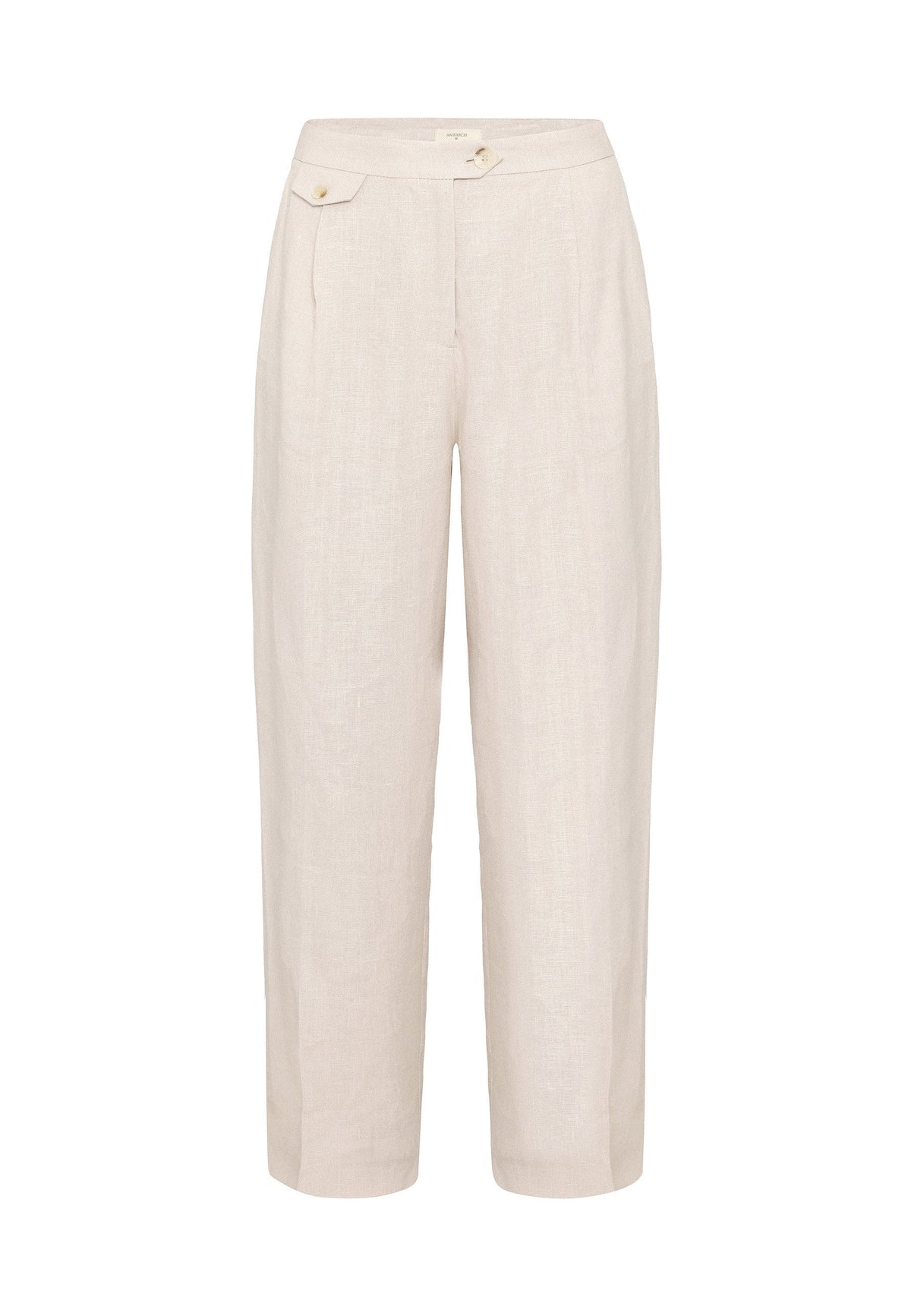 Antioch 100% Linen High-Waisted Pleated Women's Pants