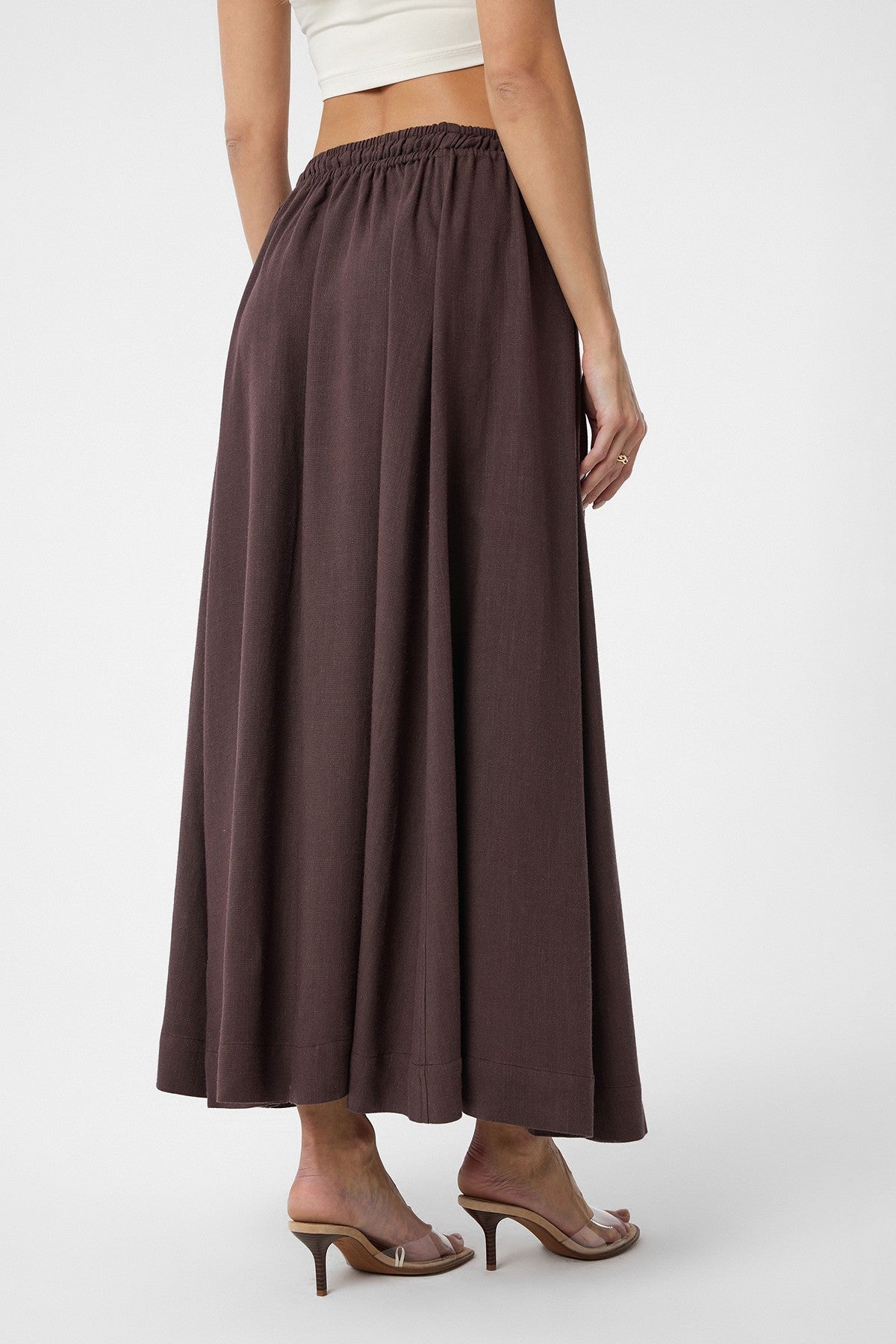 Antioch Women's Long Skirt with Linen Blend