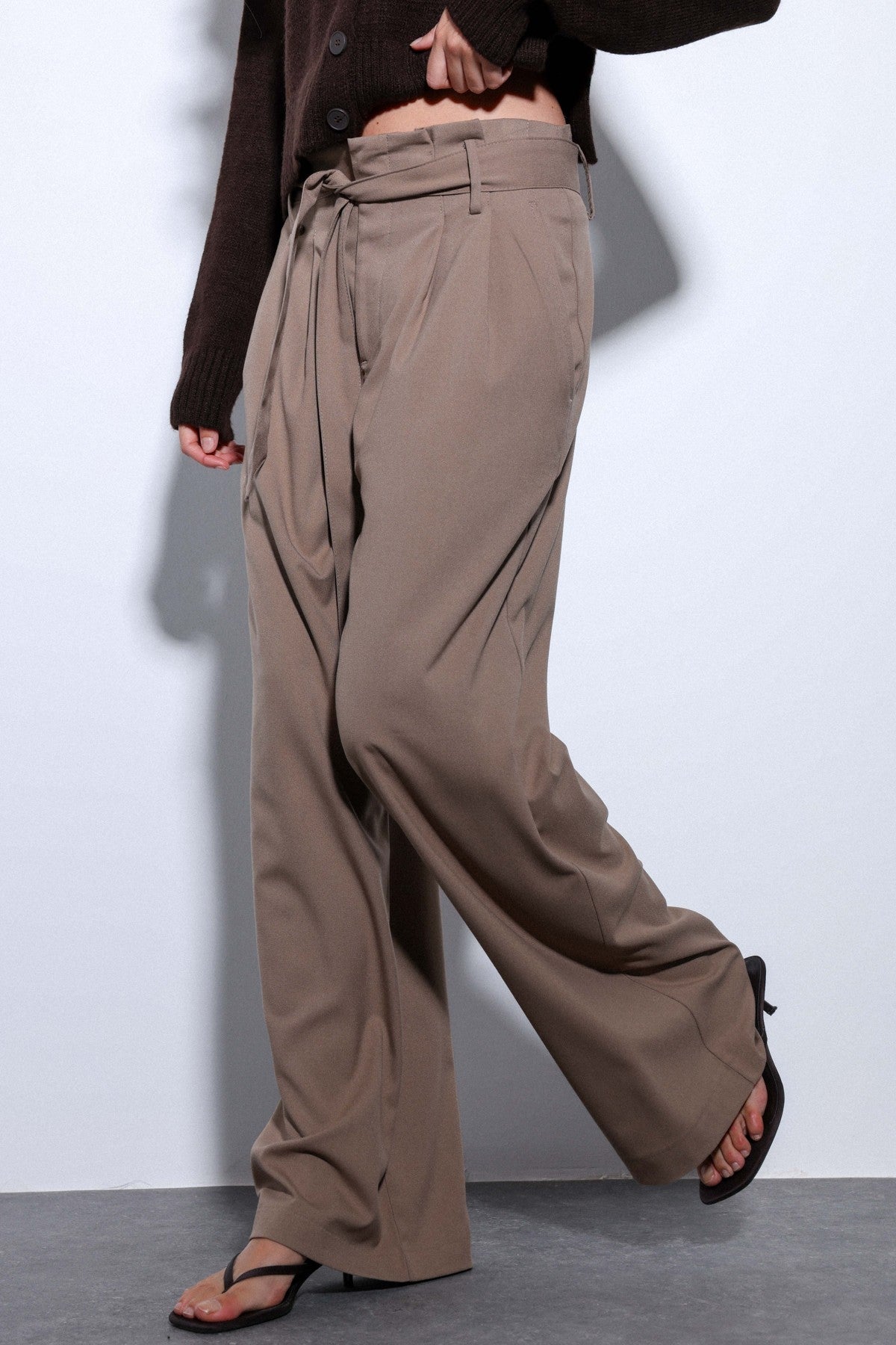 Antioch Arched-Waist Pleated Wide-Leg Women's Pants