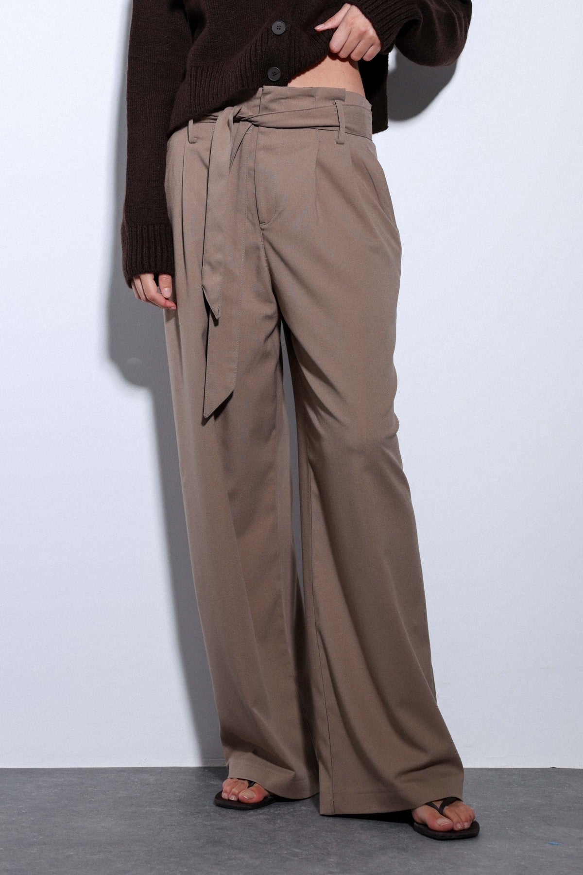 Antioch Arched-Waist Pleated Wide-Leg Women's Pants
