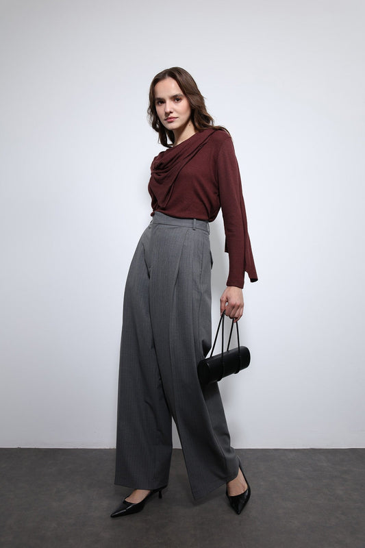 Antioch Striped Wide-Leg Pants