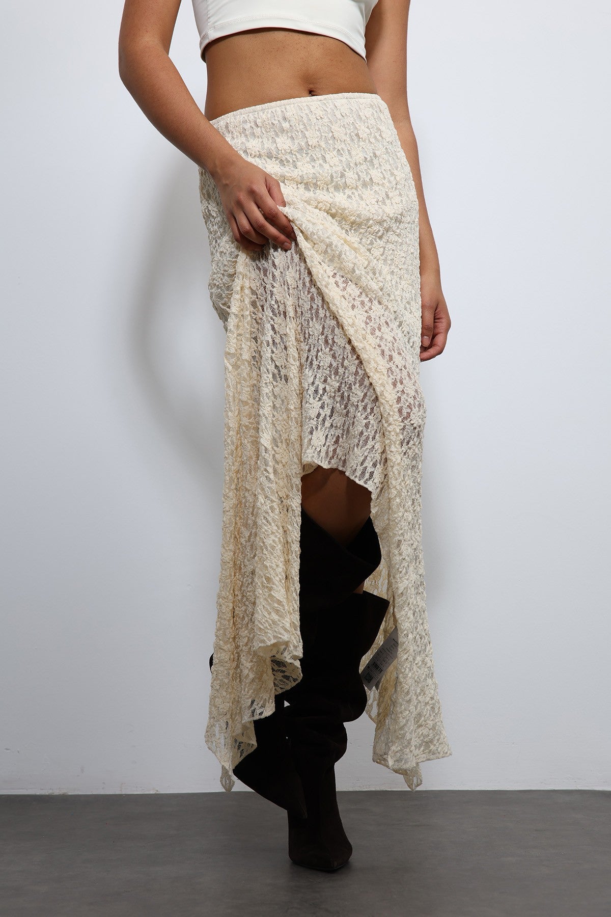 Antioch Lace Midi Skirt