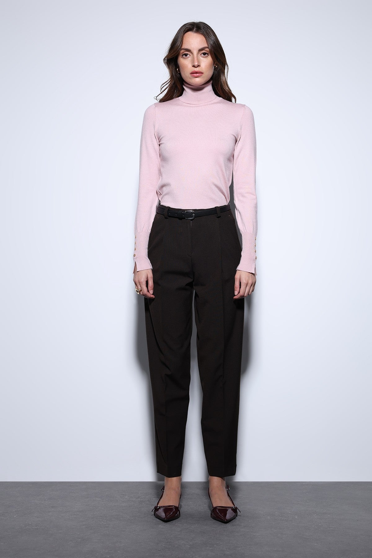 Antioch Stand-Up Collar Knit Sweater