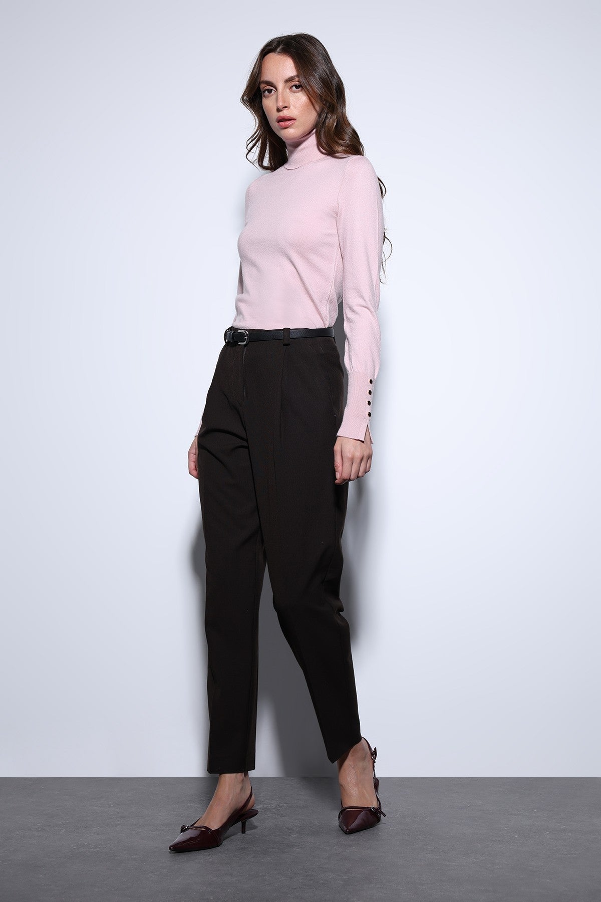 Antioch Stand-Up Collar Knit Sweater