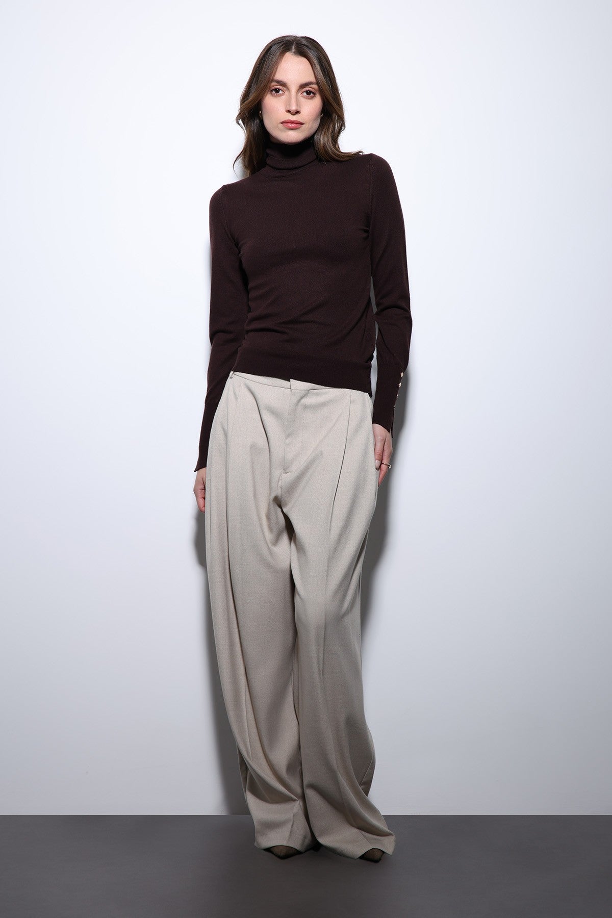 Antioch Stand-Up Collar Knit Sweater