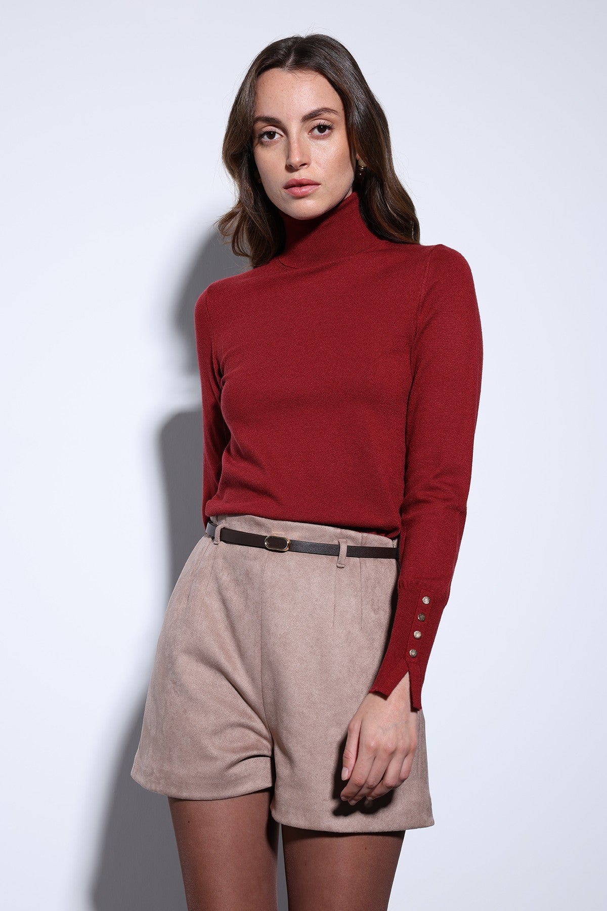 Antioch Stand-Up Collar Knit Sweater