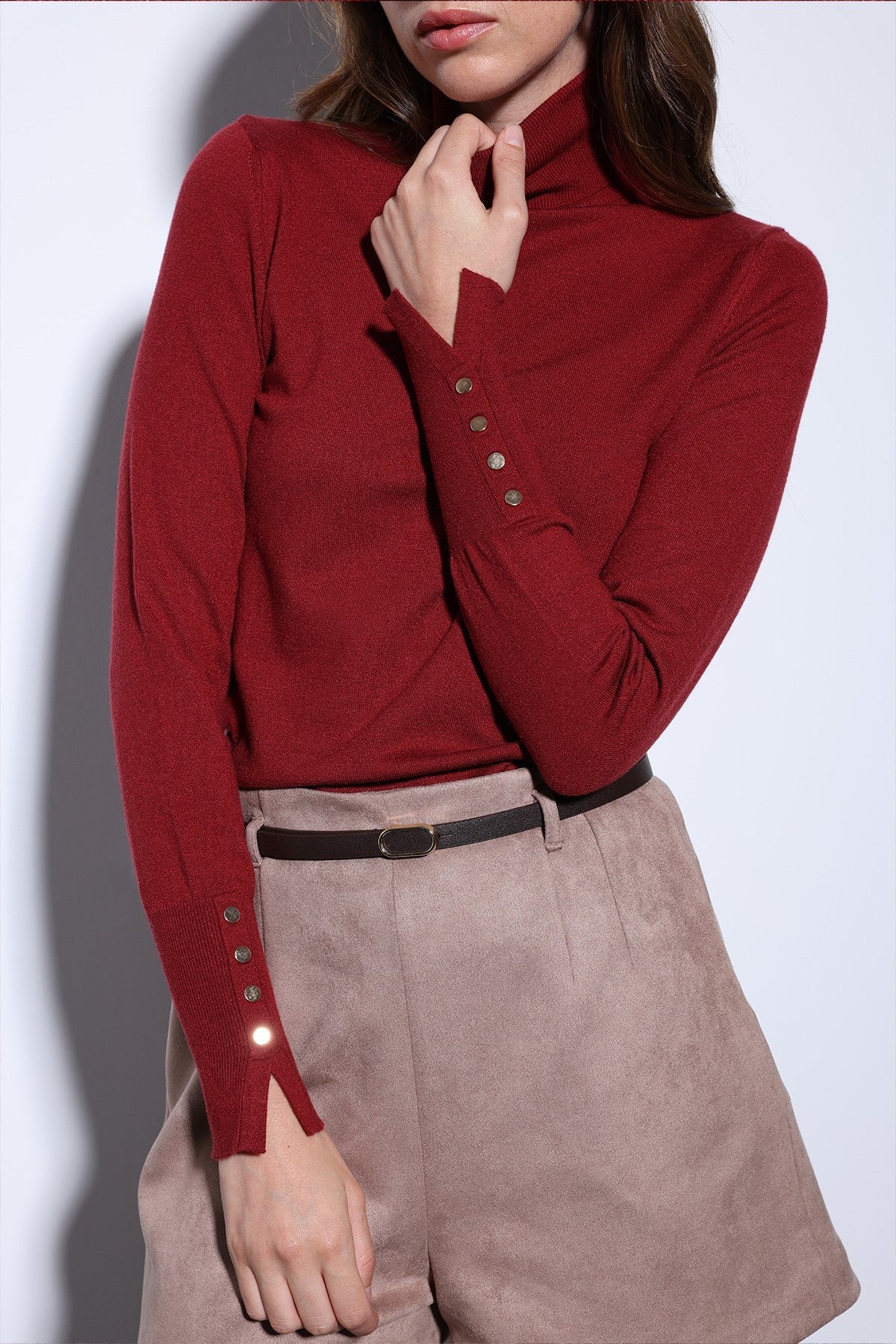 Antioch Stand-Up Collar Knit Sweater