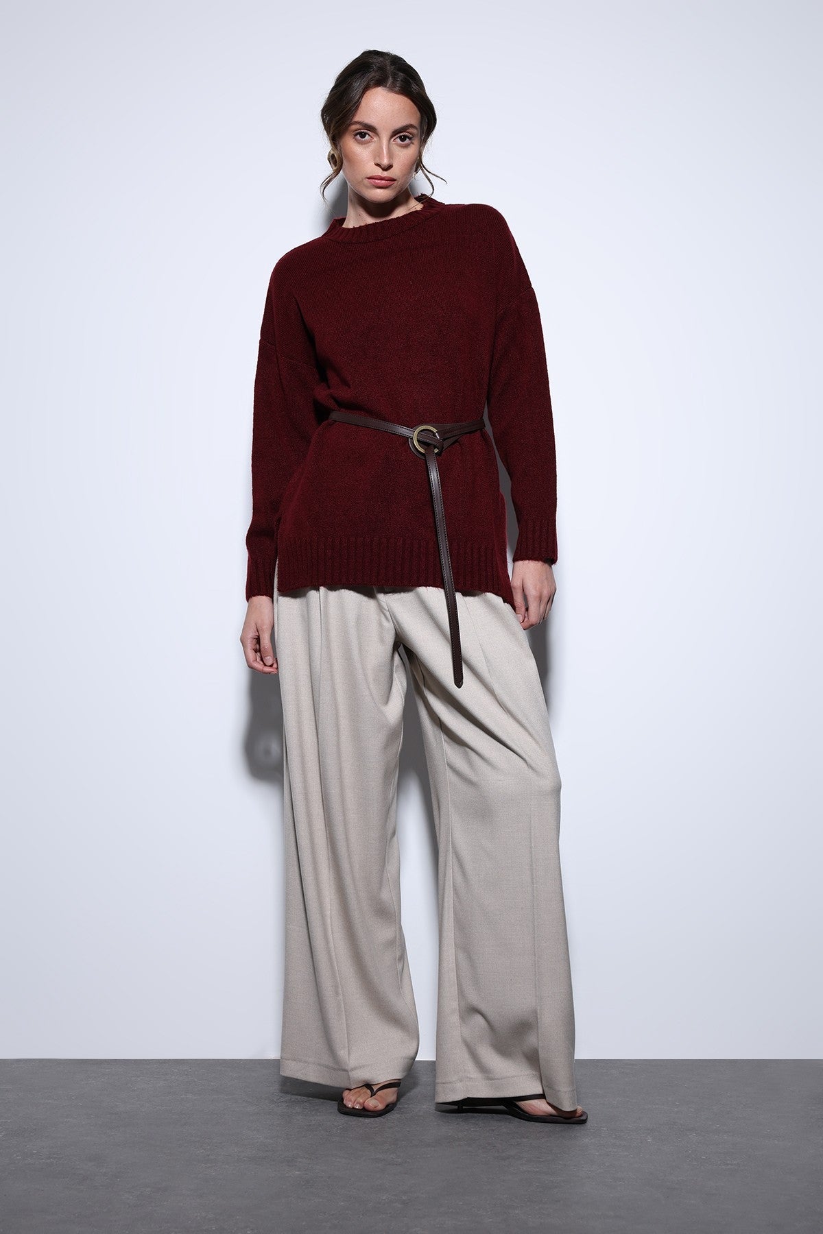 Antioch Women's Sweater with Slit Detail