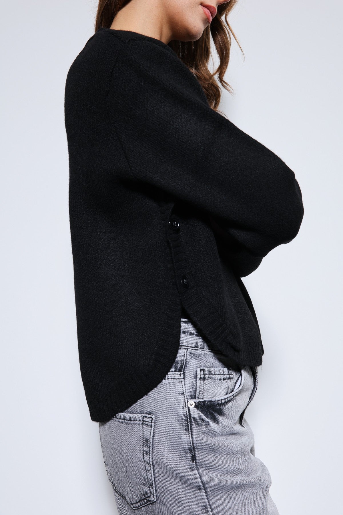 Antioch Knitted Sweater with Button Details