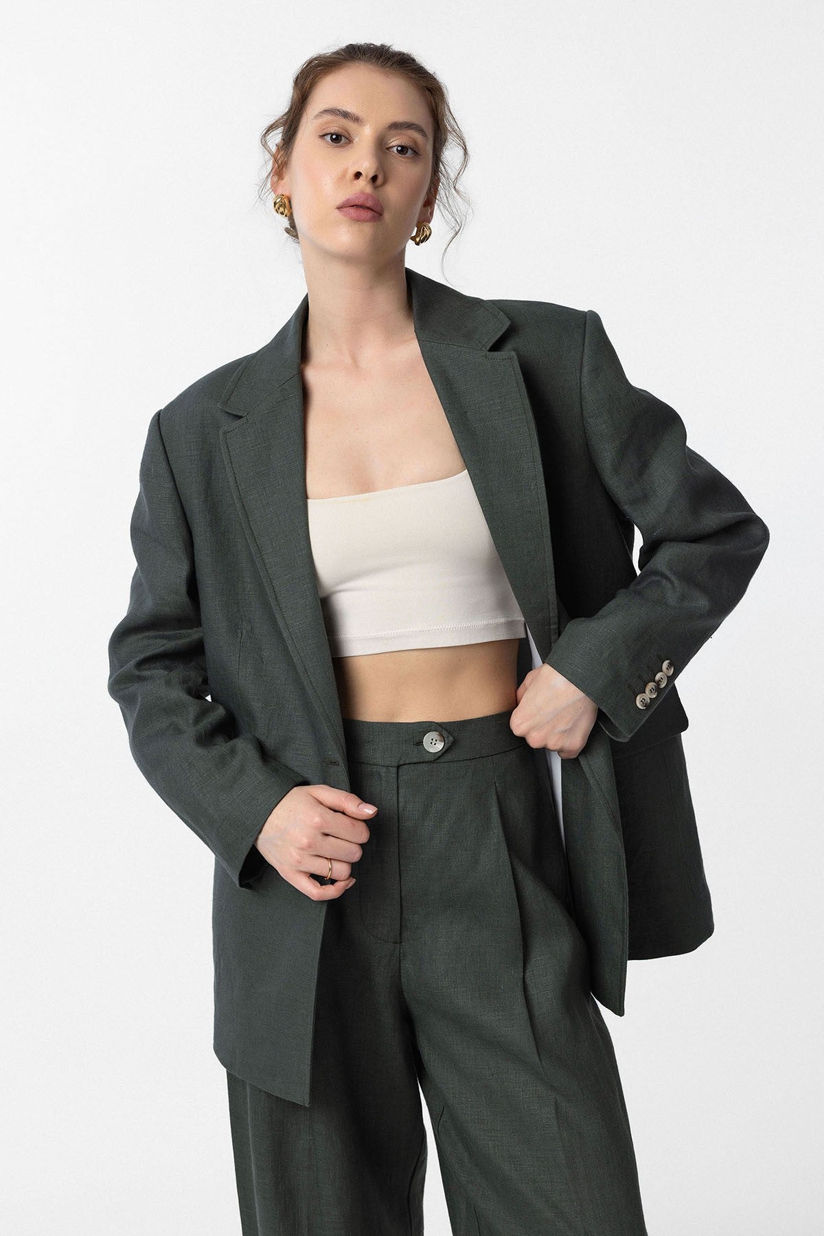 Antioch 100% Linen Women's Blazer Jacket