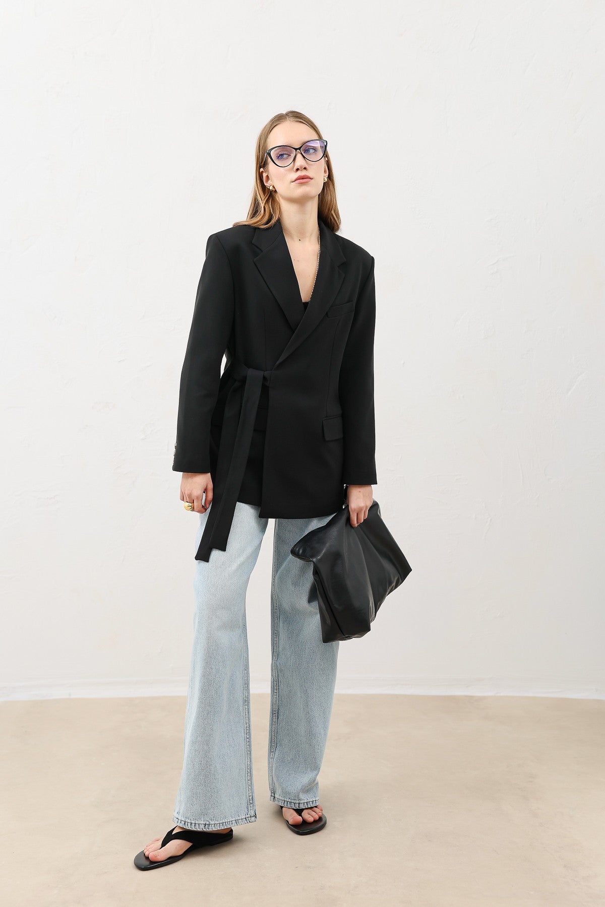 Antioch Women's Belted Blazer