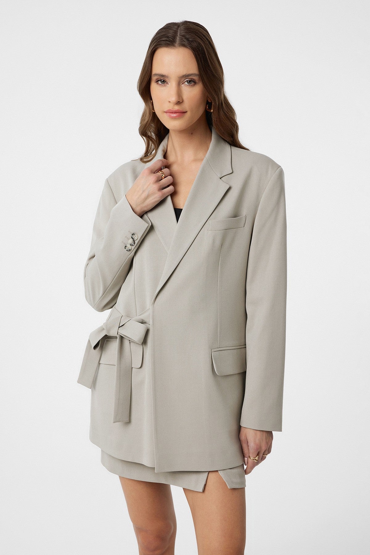 Antioch Women's Belted Blazer