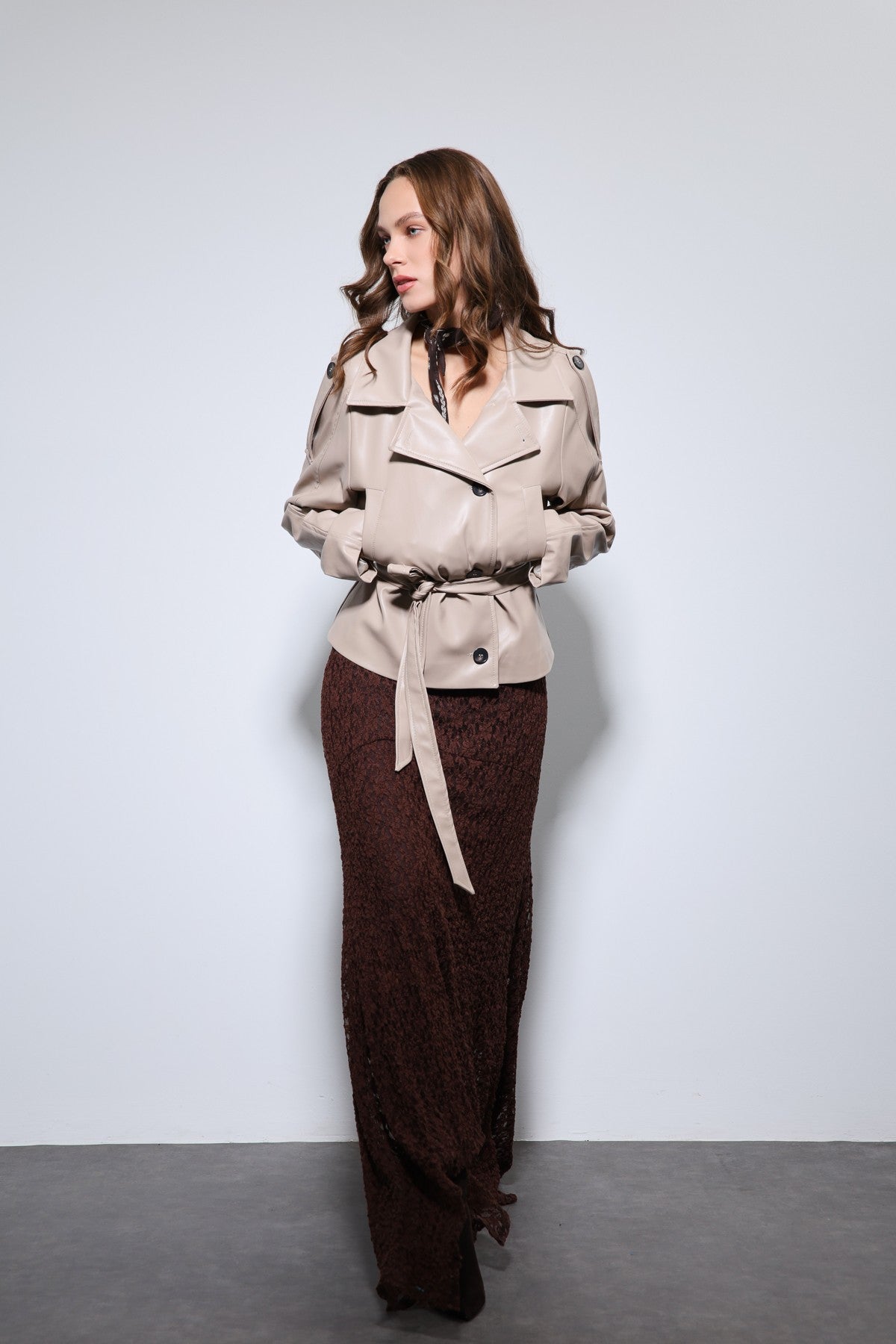 Antioch Arched Faux Leather Jacket
