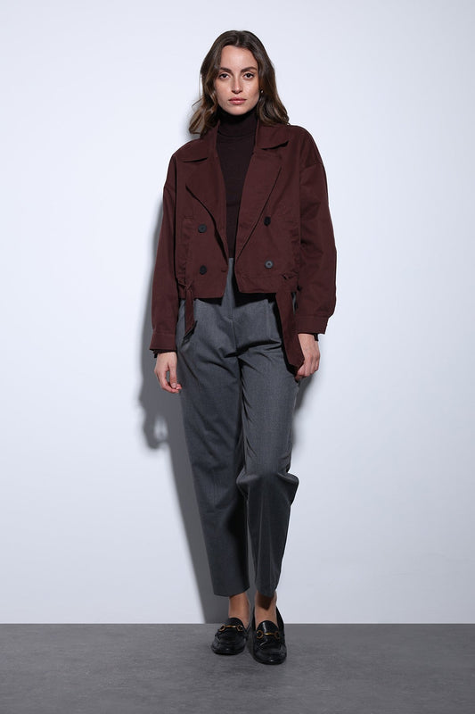 Antioch Cross-Over Short Women's Trench Coat