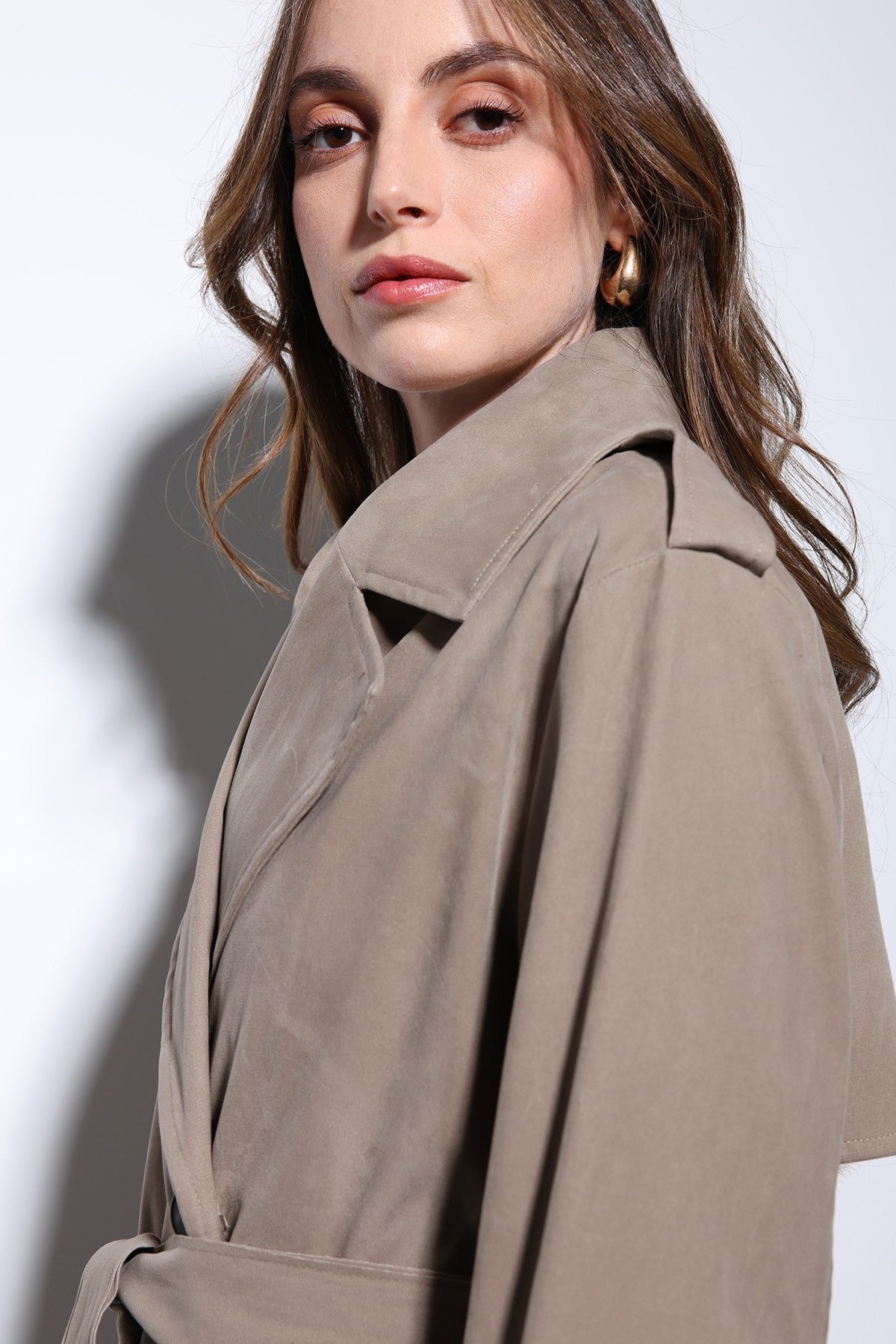 Antioch Suede-Look Women's Trench Coat