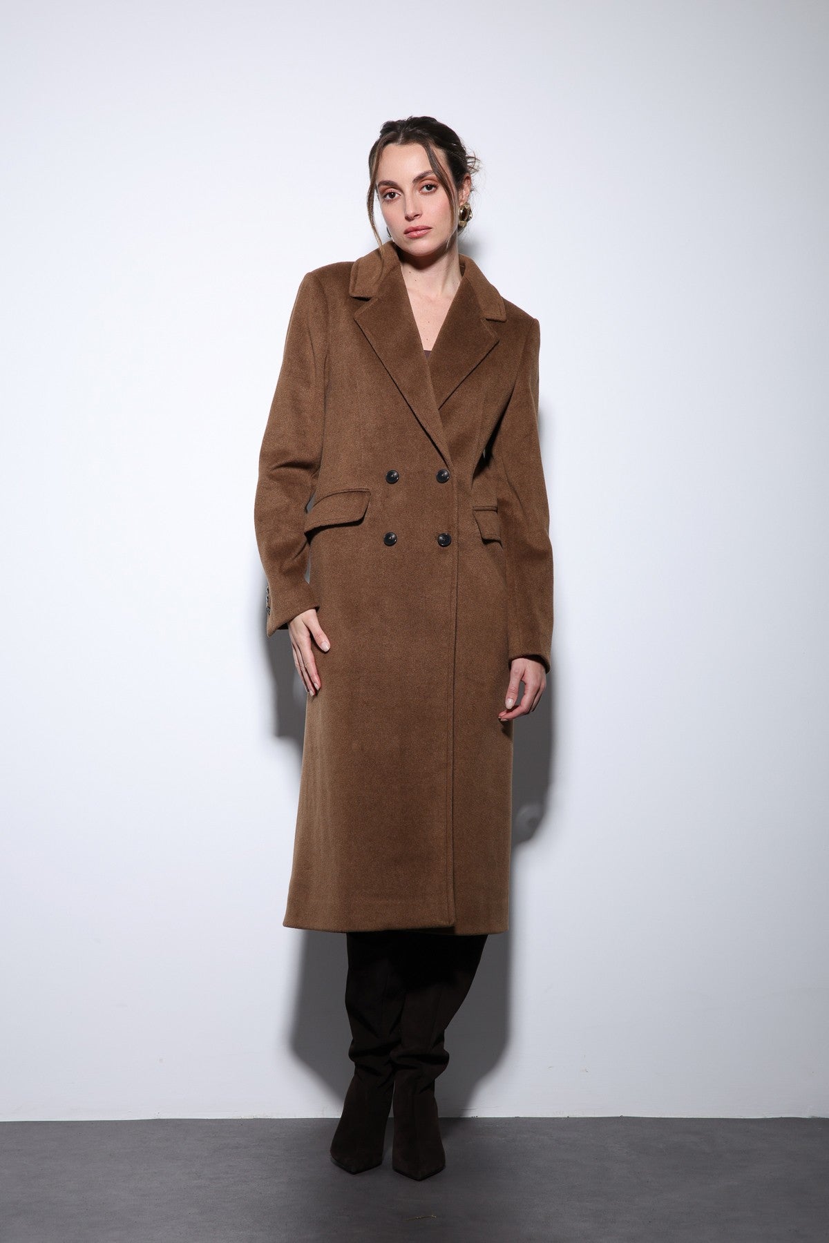 Antioch Women's Wool-Blend Double-Breasted Coat