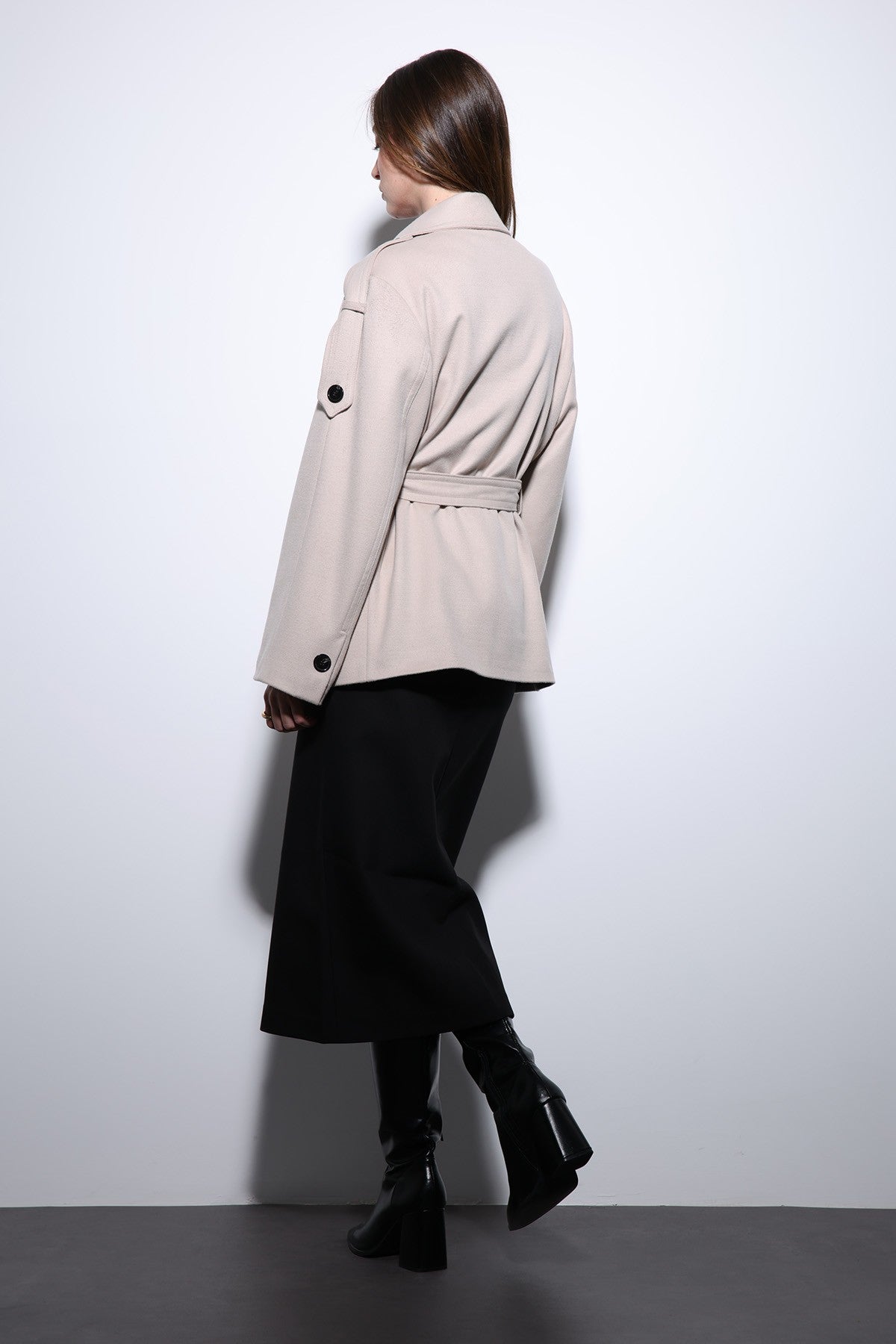 Antioch Stand-Up Collar Double-Breasted Women's Coat