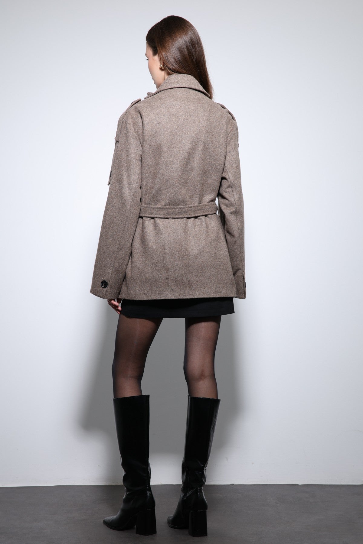 Antioch Stand-Up Collar Double-Breasted Women's Coat