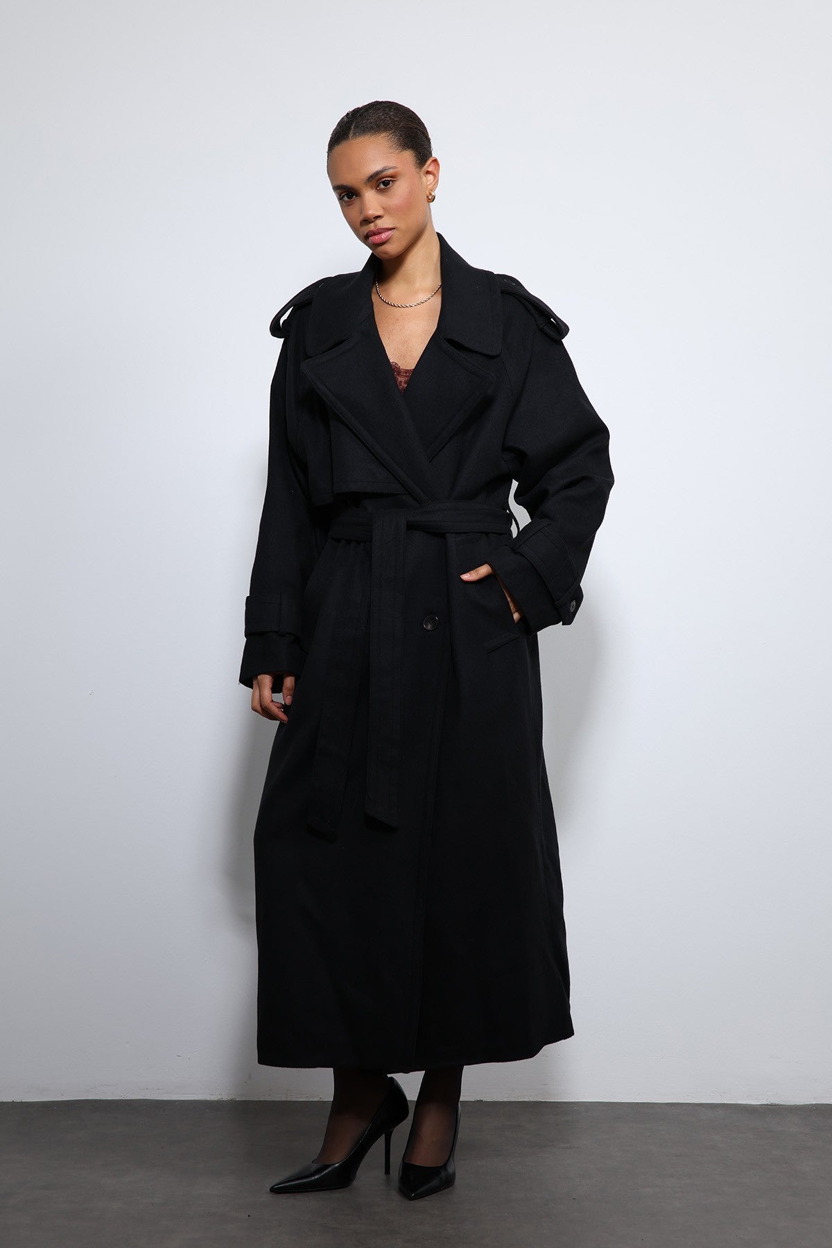 Antioch Oversized Belted Coat