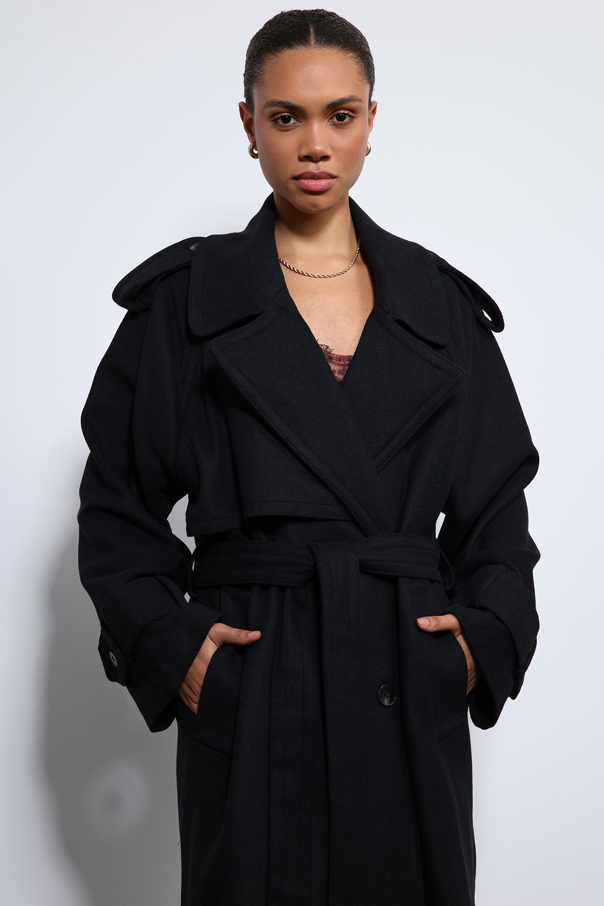 Antioch Oversized Belted Coat