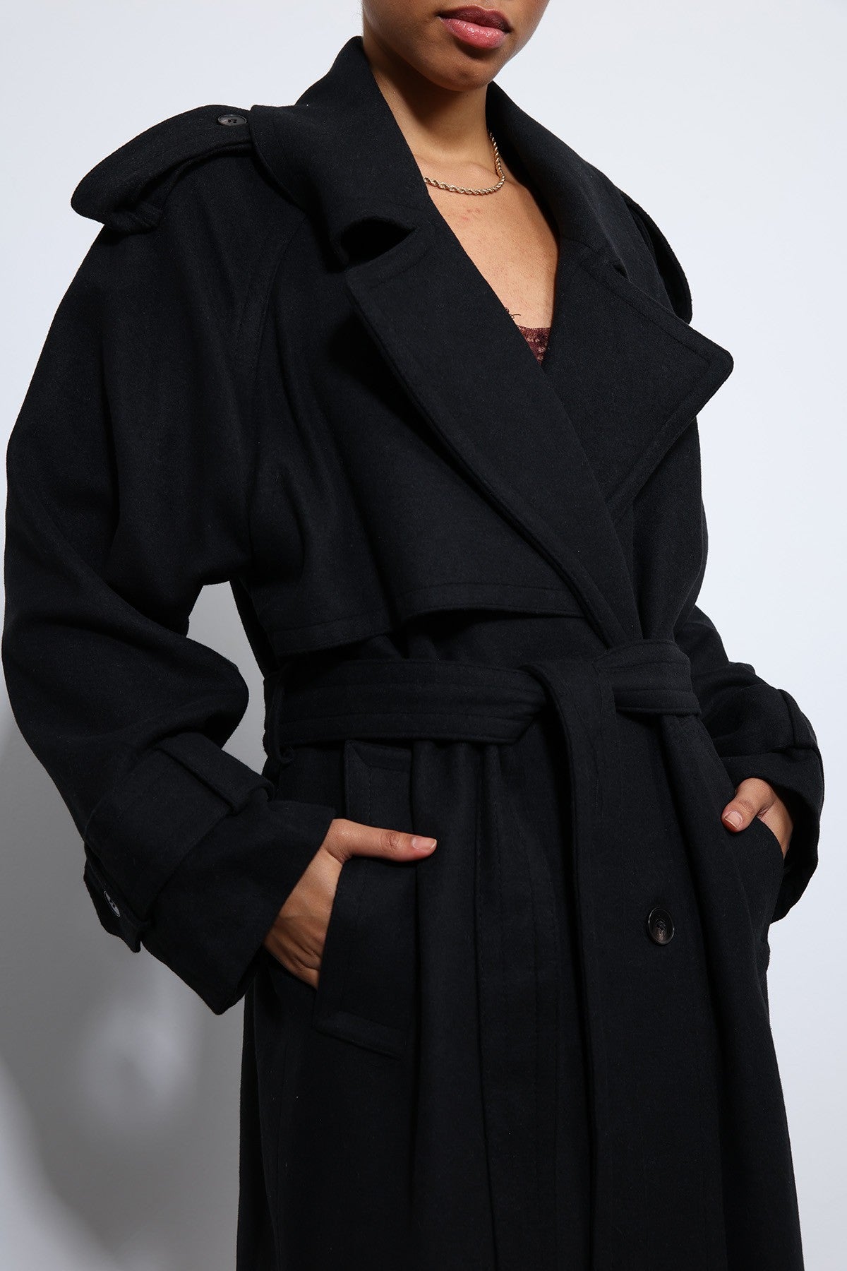 Antioch Oversized Belted Coat