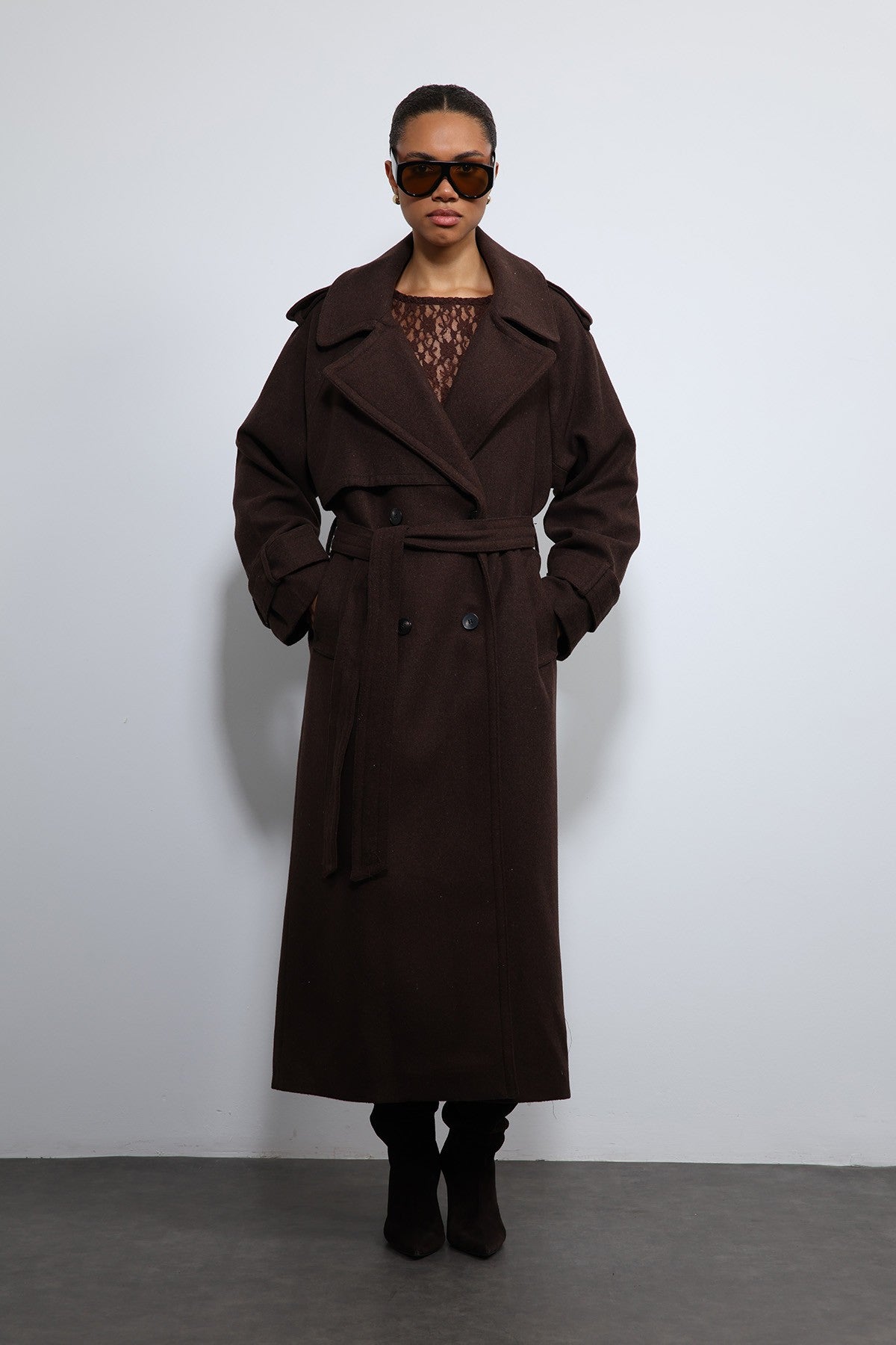 Antioch Oversized Belted Coat