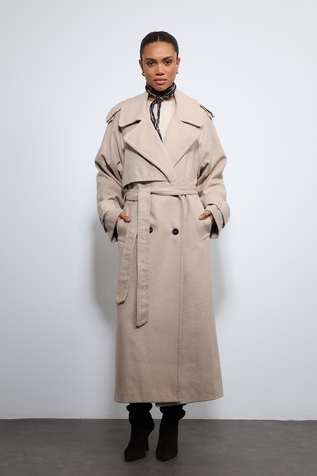 Antioch Oversized Belted Coat
