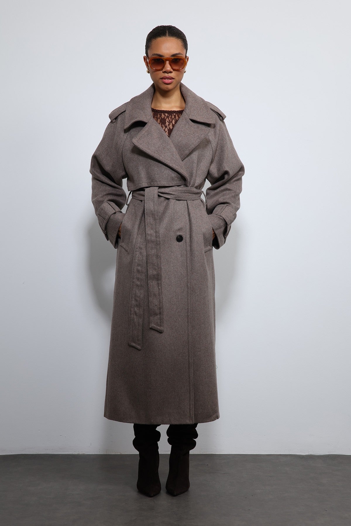 Antioch Oversized Belted Coat