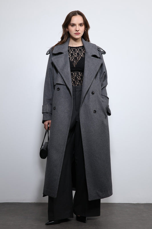 Antioch Oversized Belted Coat