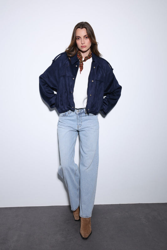 Antioch Suede-Look Women's Bomber Jacket