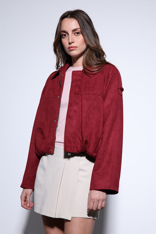 Antioch Suede-Look Women's Bomber Jacket