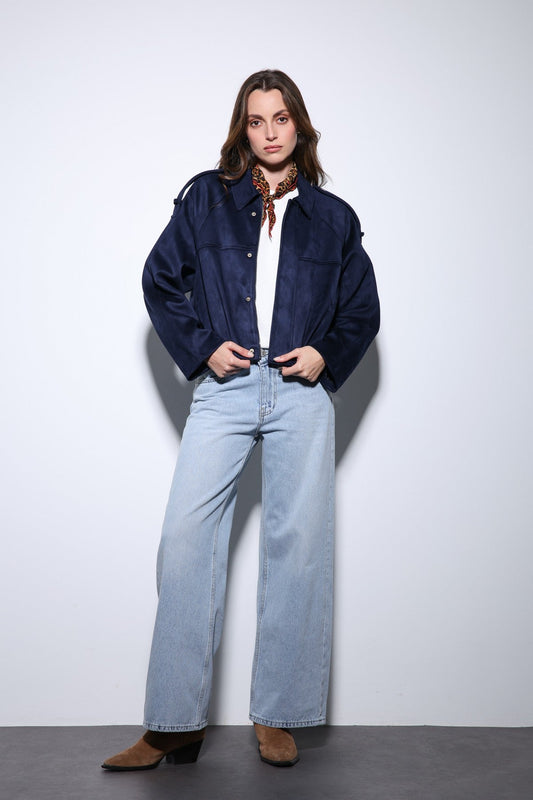 Antioch Suede-Look Women's Bomber Jacket
