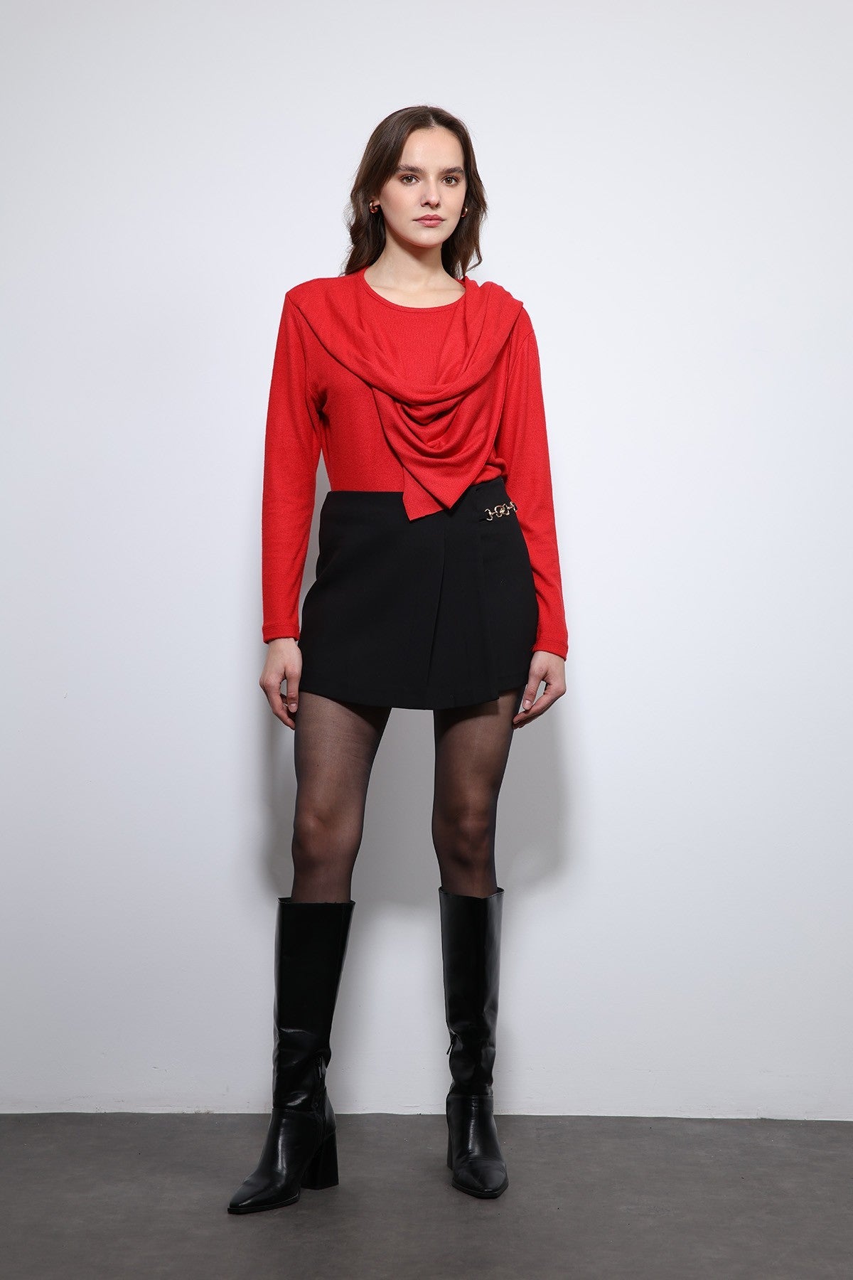 Antioch Draped Shawl with Detailed Top