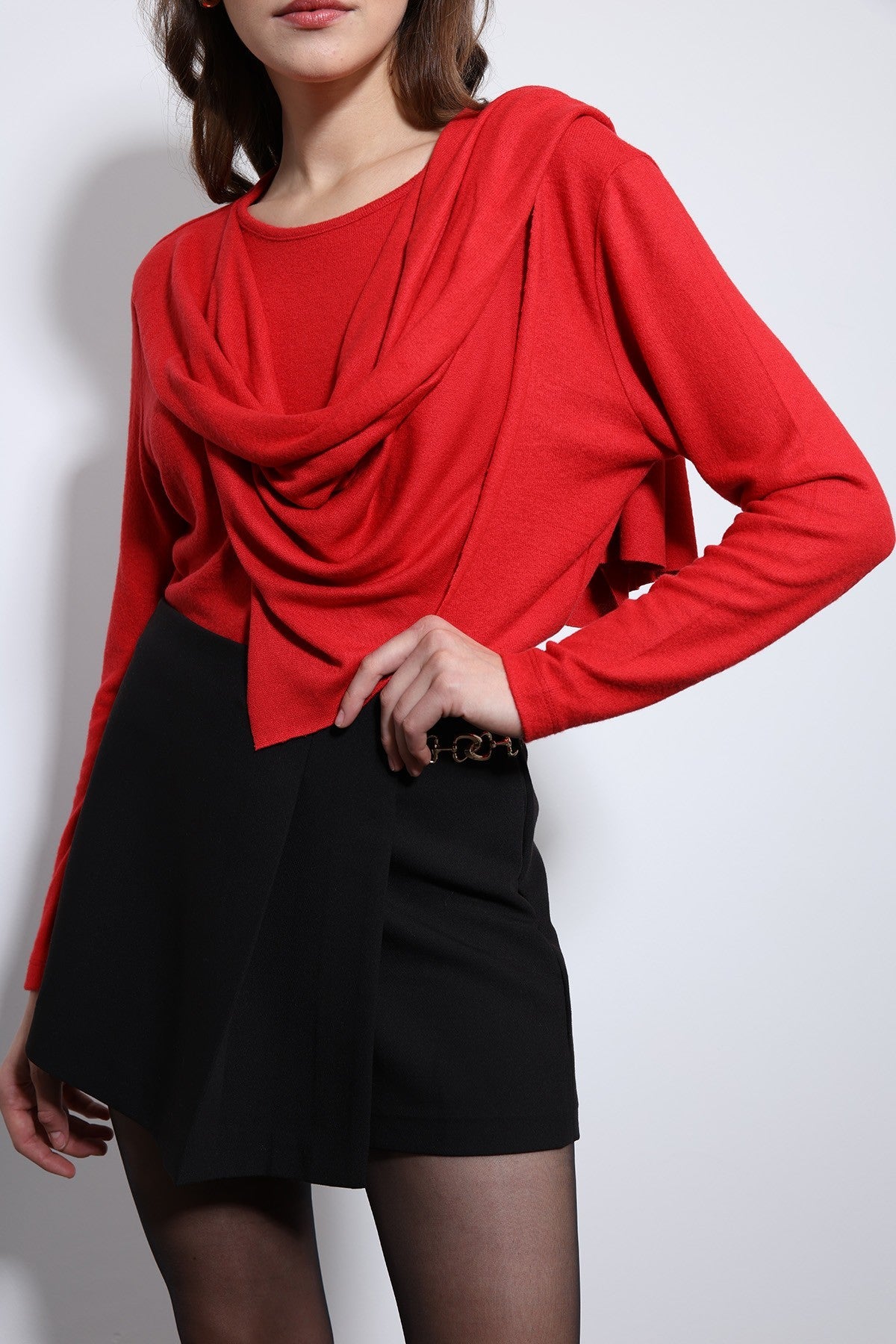 Antioch Draped Shawl with Detailed Top