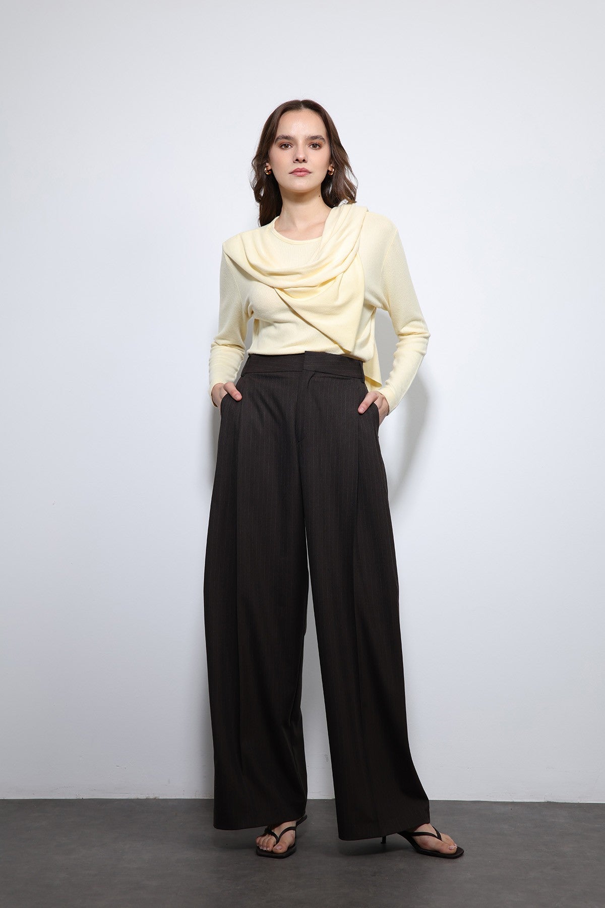 Antioch Draped Shawl with Detailed Top