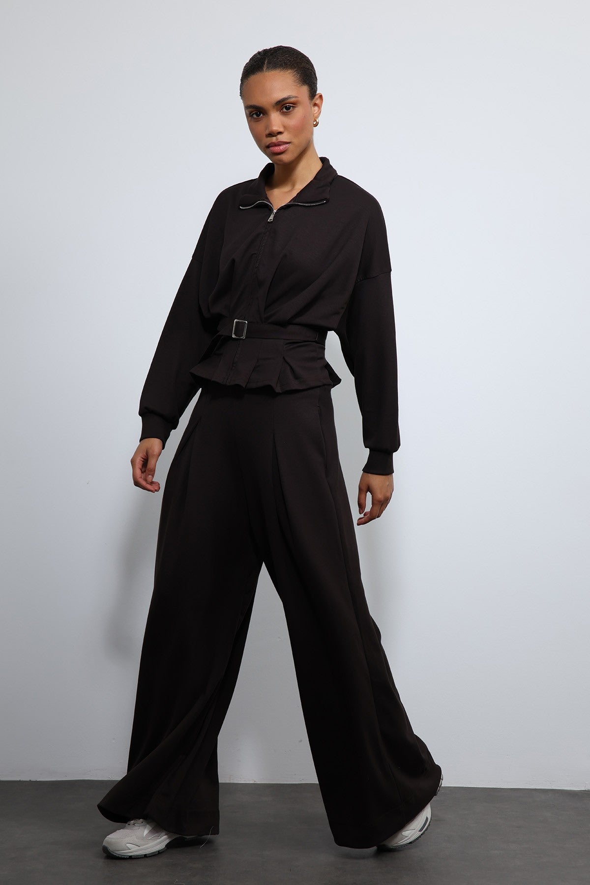 Antioch Belted Wide-Leg Pants Suit