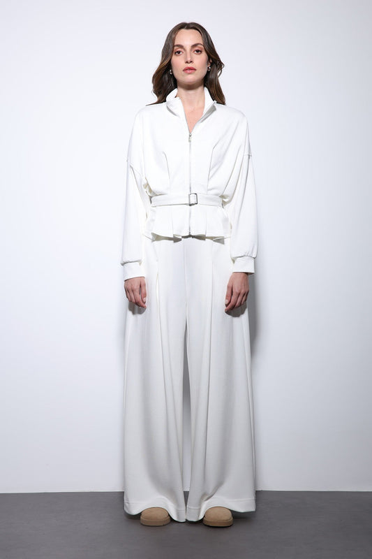 Antioch Belted Wide-Leg Pants Suit
