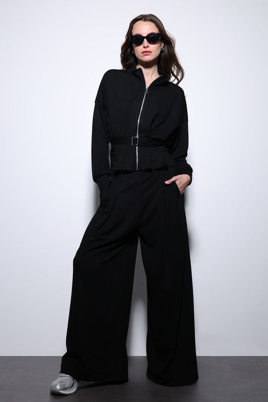 Antioch Belted Wide-Leg Pants Suit