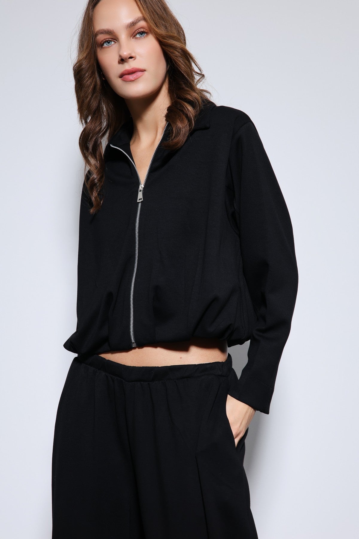 Antioch Oversized Jacket and Elastic-Cuffed Pants Sweatsuit Set