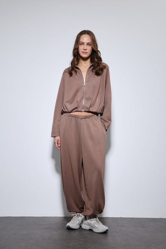 Antioch Oversized Jacket and Elastic-Cuffed Pants Sweatsuit Set