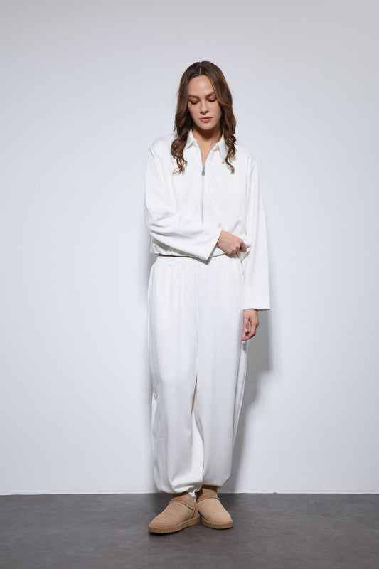 Antioch Oversized Jacket and Elastic-Cuffed Pants Sweatsuit Set